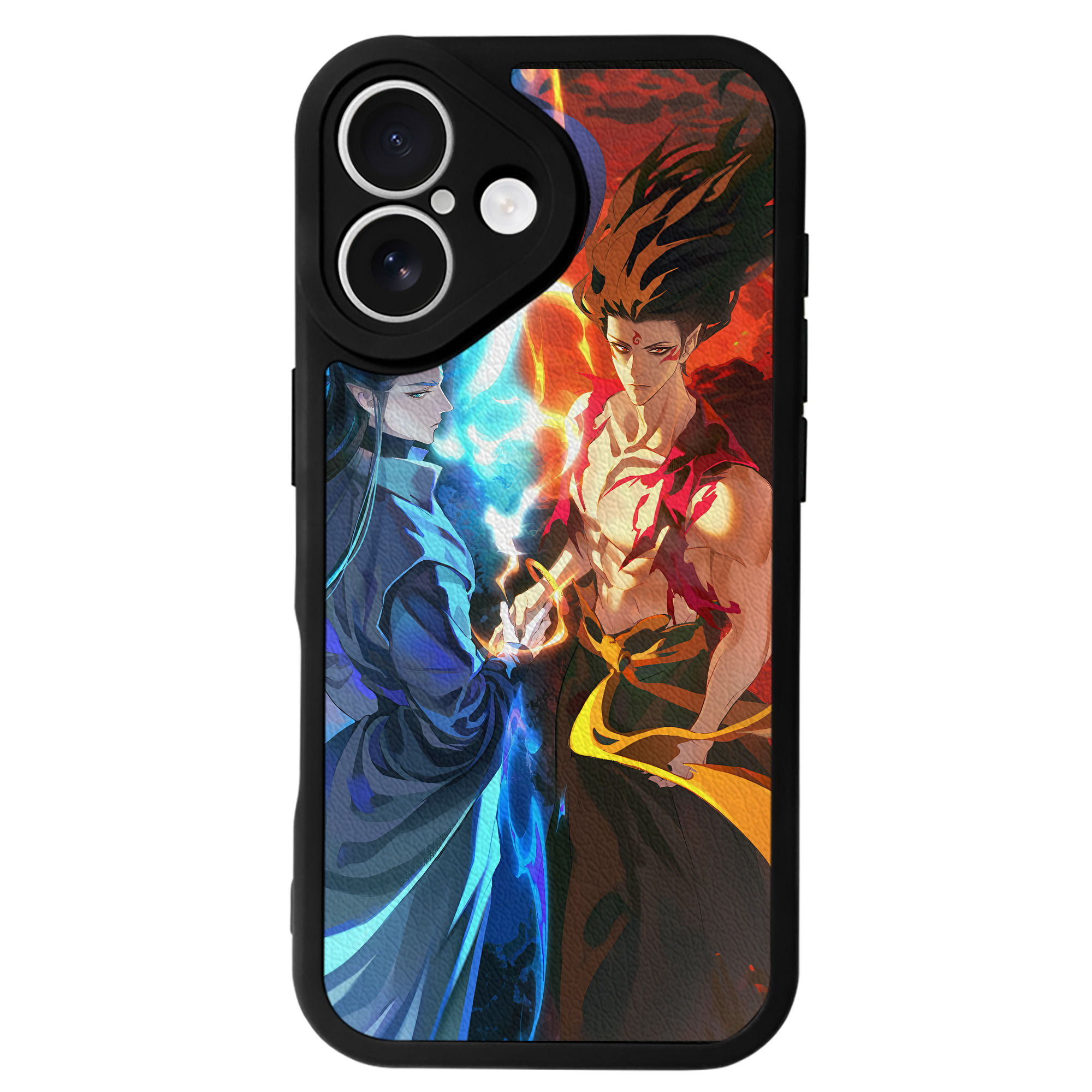 （画像用） Ne Zha 2 ナタ 魔童の大暴れ 【iPhone 16シリーズ対応】シリコンスマホケース（レザー調） 材質：シリコン